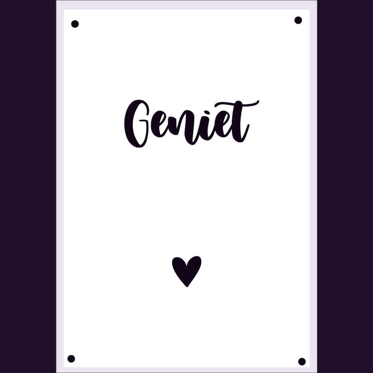 Tuinposter Geniet