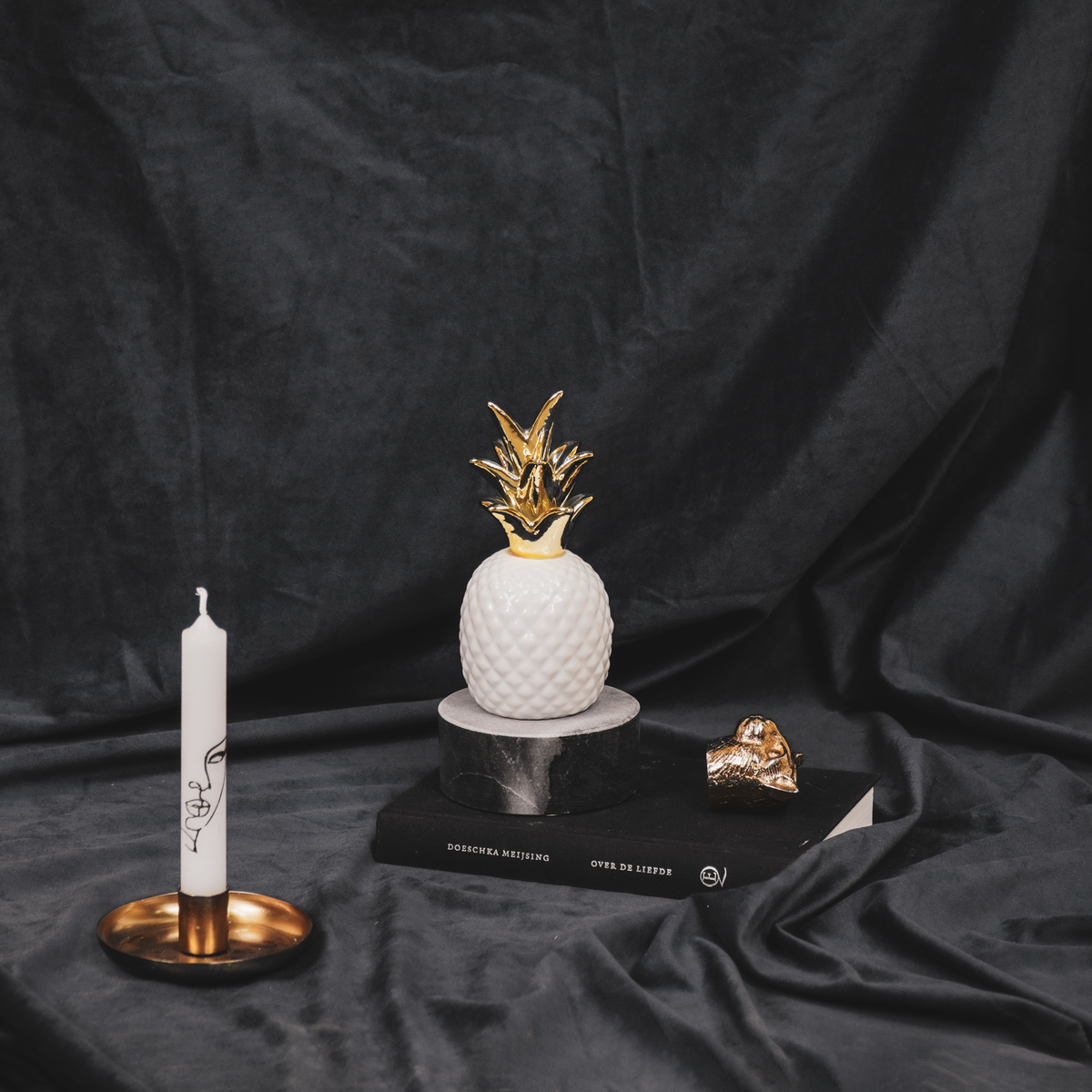 Ananas Goud Wit