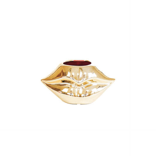 Vaas lippen goud