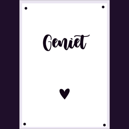 Tuinposter Geniet